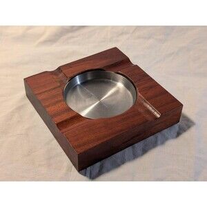 Wood Grain Cigar & Cigarette Ashtray - Indoor and Outdoor